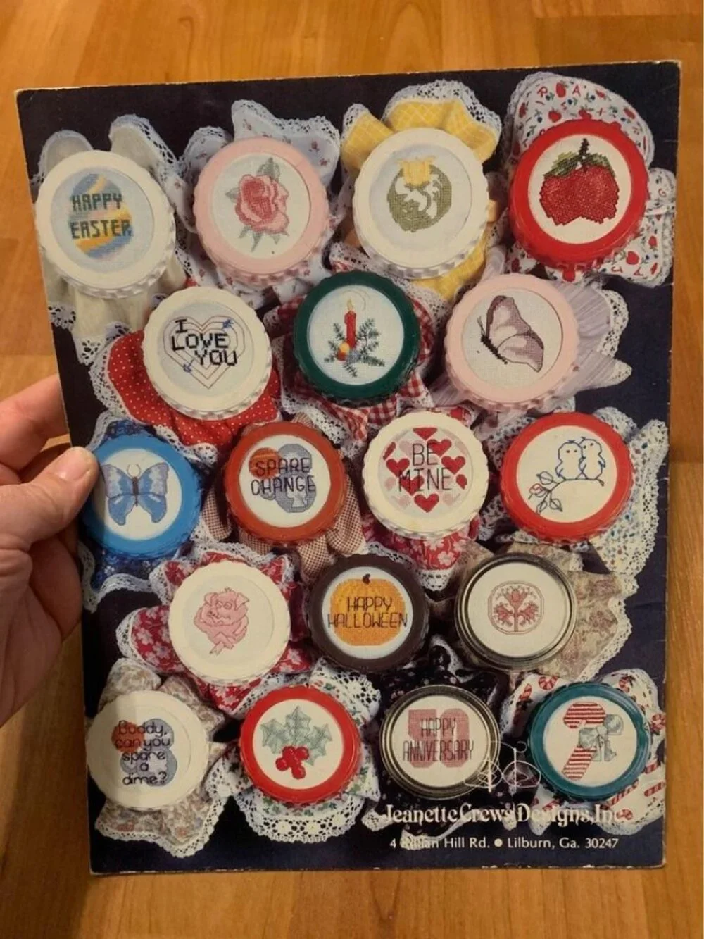 Vintage 1982 Bookmarks and Jars Cross Stitch Craft Booklet Amy Stallings Skelton